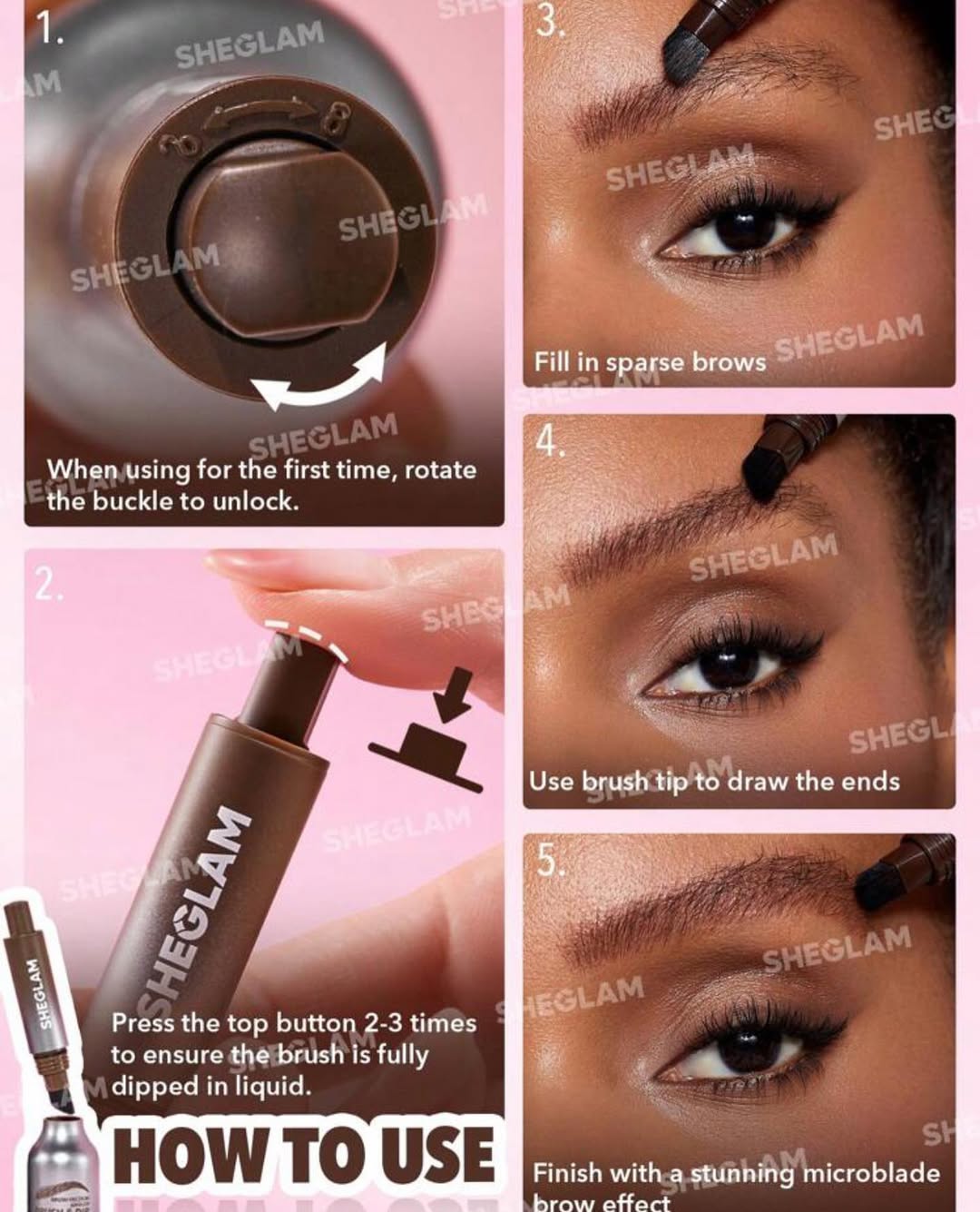 SHEGLAM Brow Fection Angled Brush