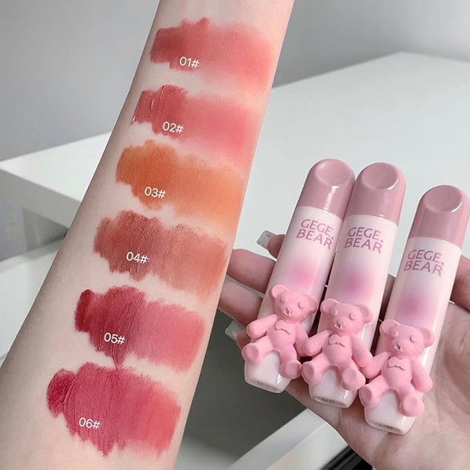 Gege Bear Matte Lip Gloss Lip Mud Milk