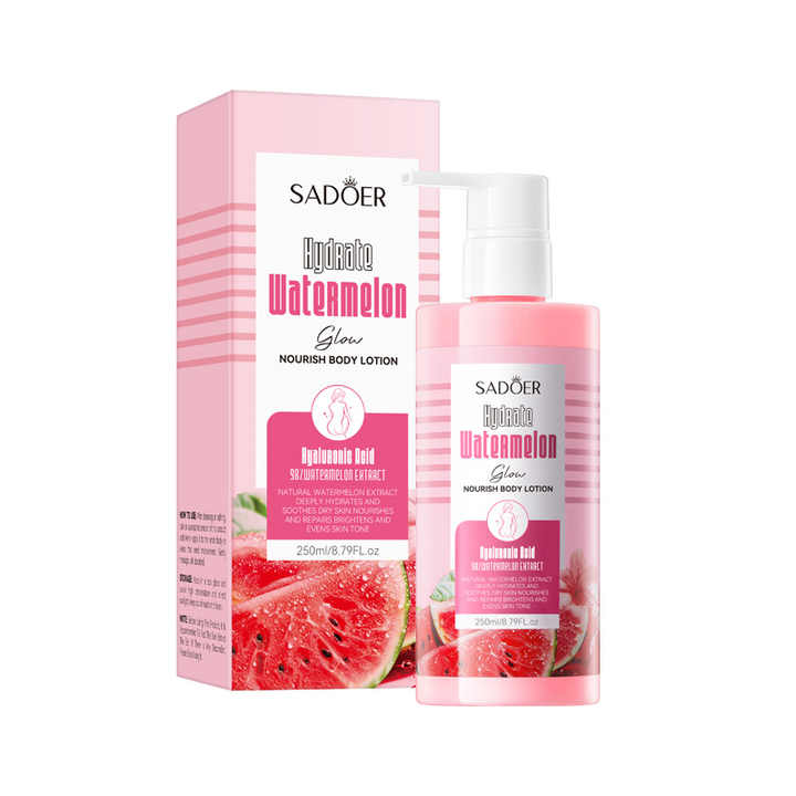 SADOER Watermelon Body Lotion Brightening Niacinamide Body Milk Cream