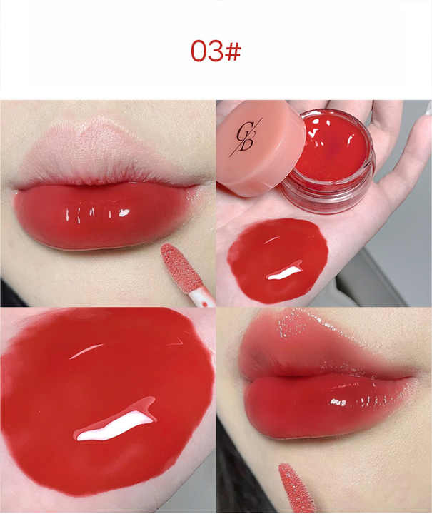 Gege Bear Lip Gloss Jam Jelly Moisturize Mirror Surface Lipstick