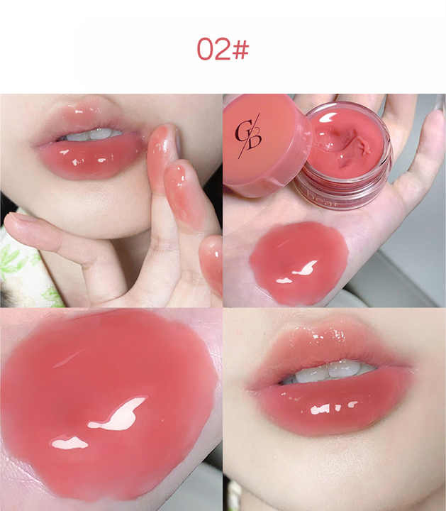 Gege Bear Lip Gloss Jam Jelly Moisturize Mirror Surface Lipstick