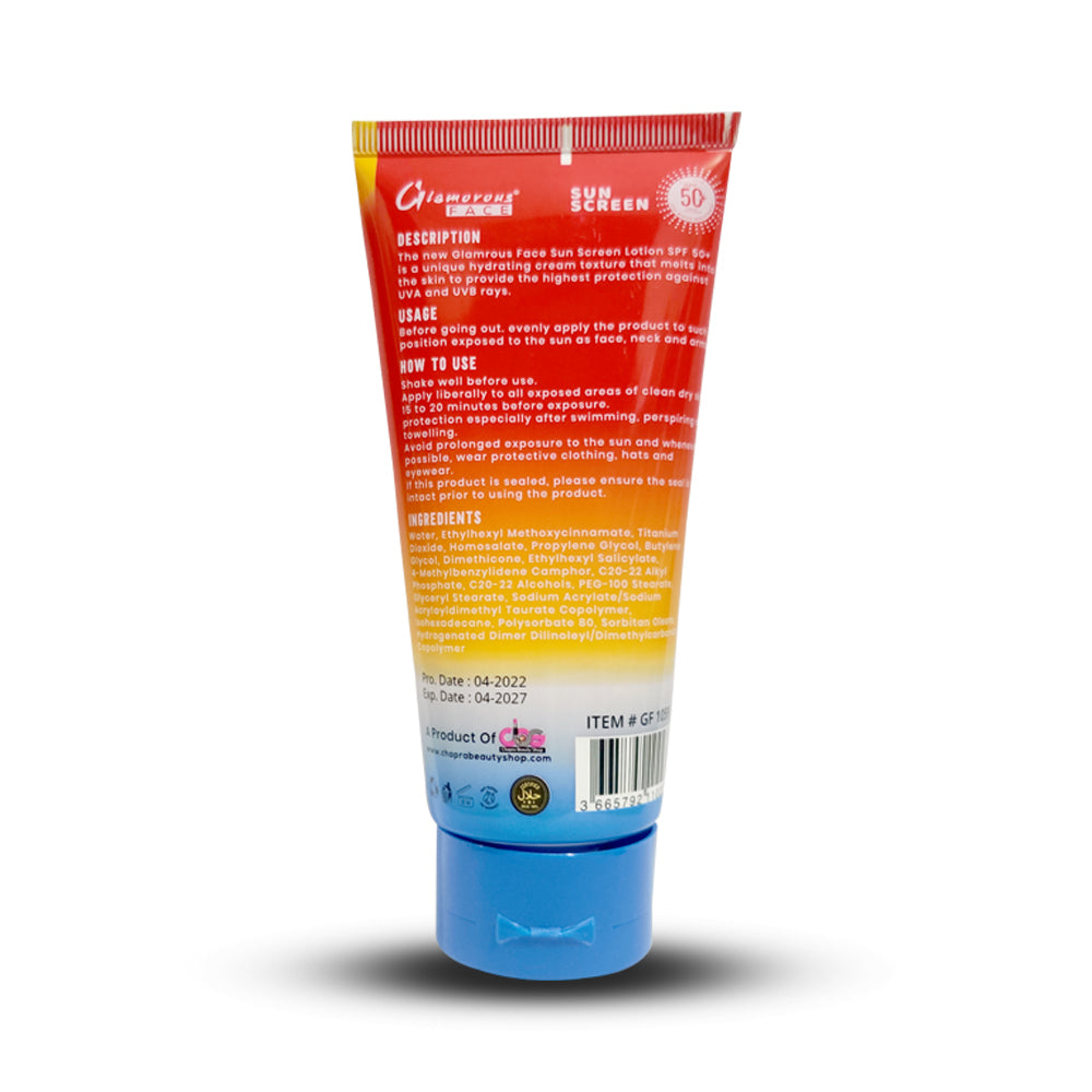 Glamorous Face Sun Screen Lotion Sunblock