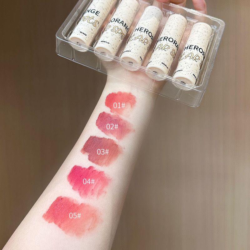 HERORANGE 5 Pcs Lipgloss Set