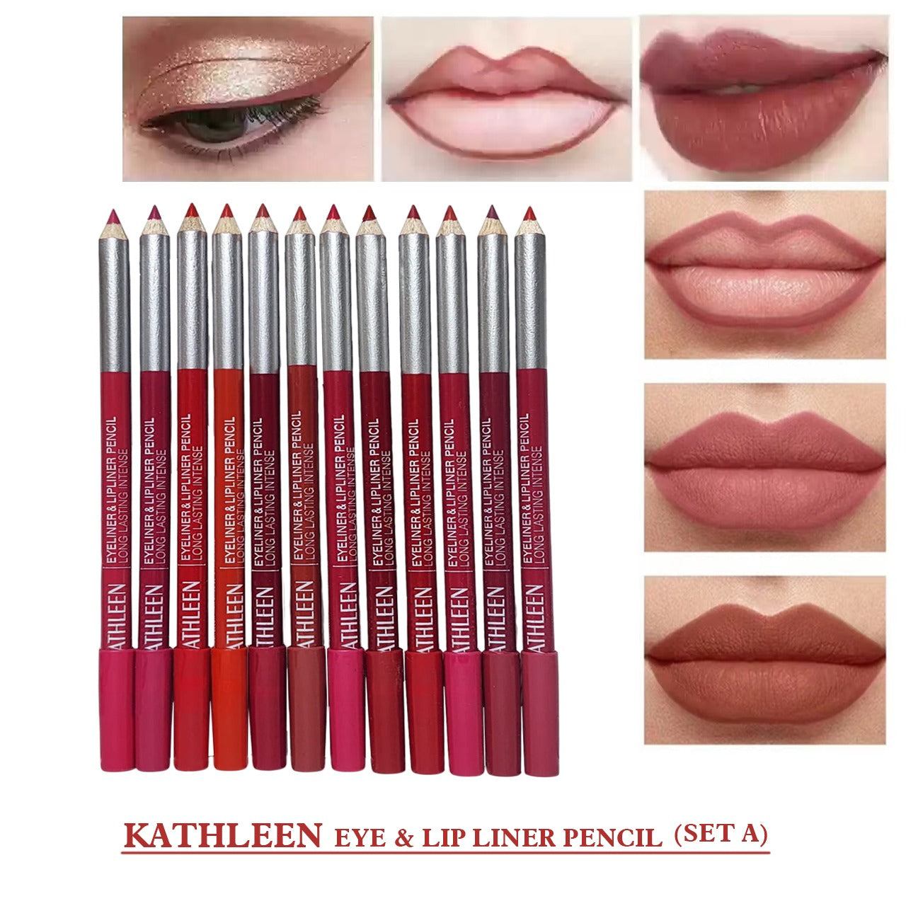 Khathleen 12pcs Small Lip Pencils