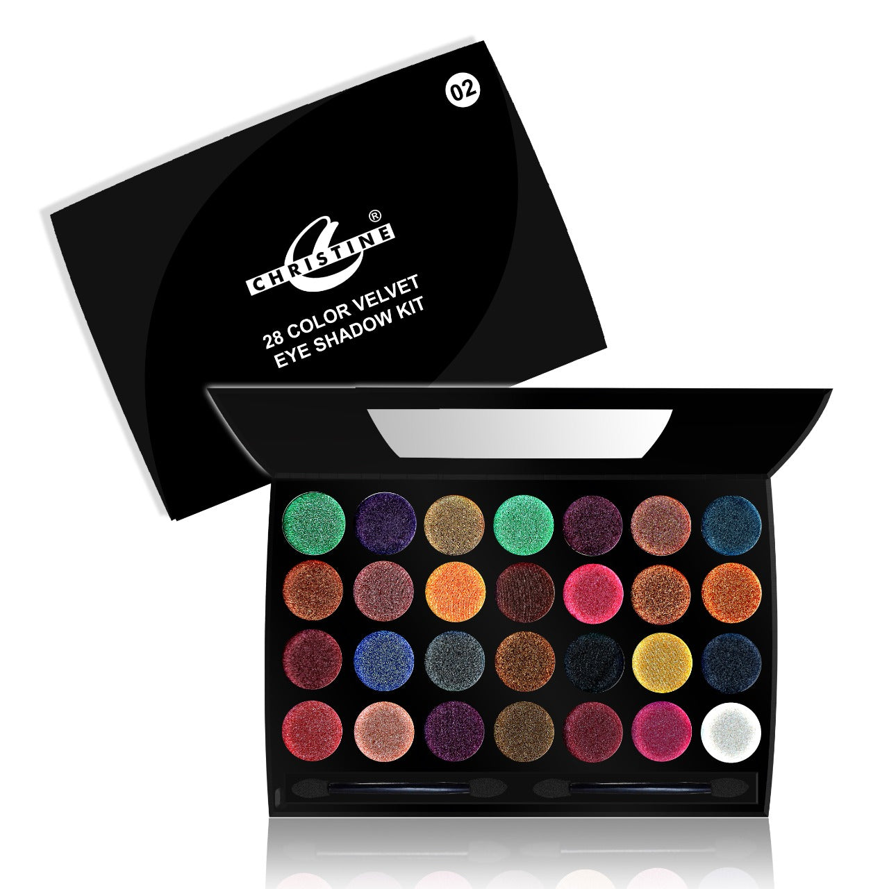Christine 28 Color ProfessiOnal Velvet Eye Kit