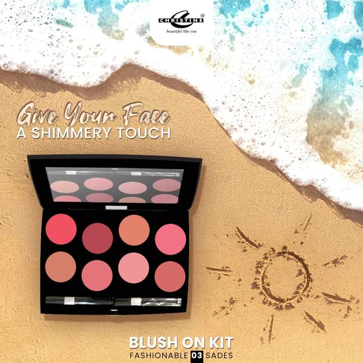 Christine 8 Color Professional BlushOn Kit