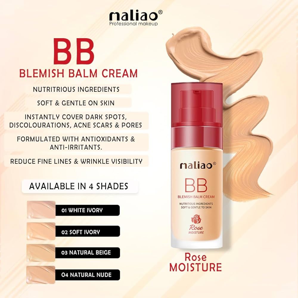 Maliao BB Blemish Balm Rose Radiant Complexion