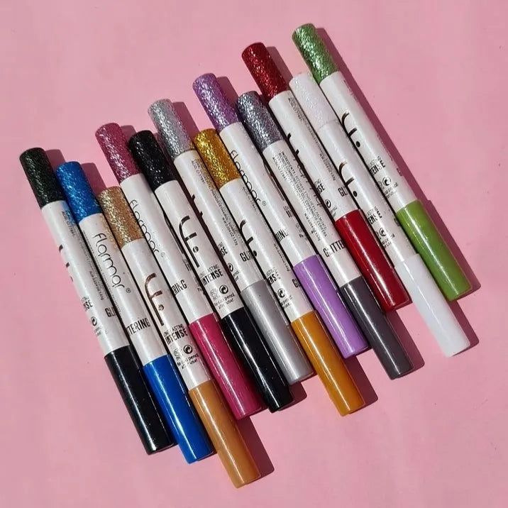 Flormar Glitter Pencil Long Lasting 12 Pcs