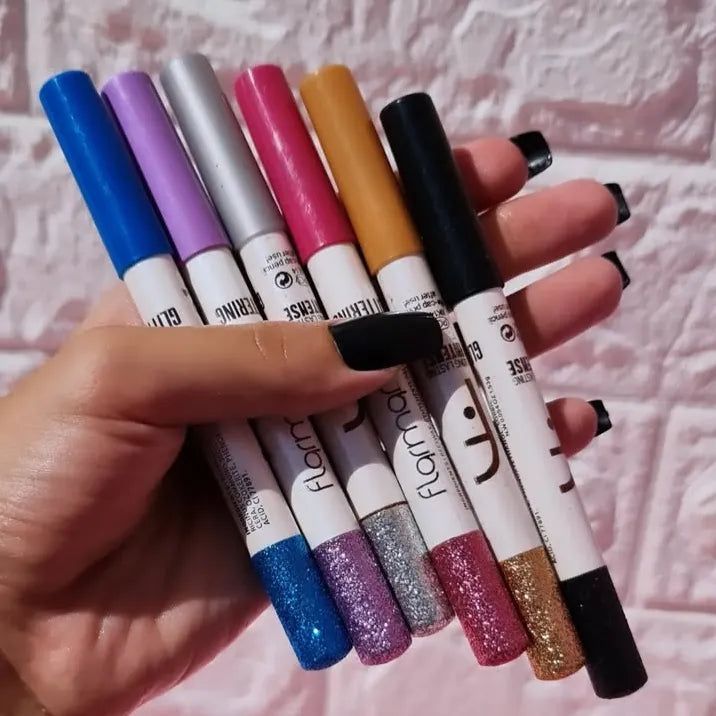 Flormar Glitter Pencil Long Lasting 12 Pcs