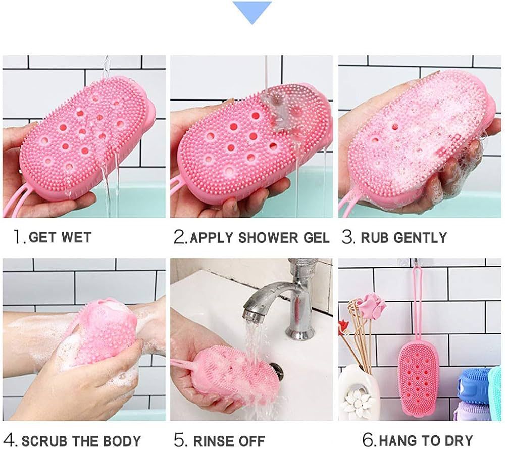 Silicone Body Brush Scrubber Bath Sponge