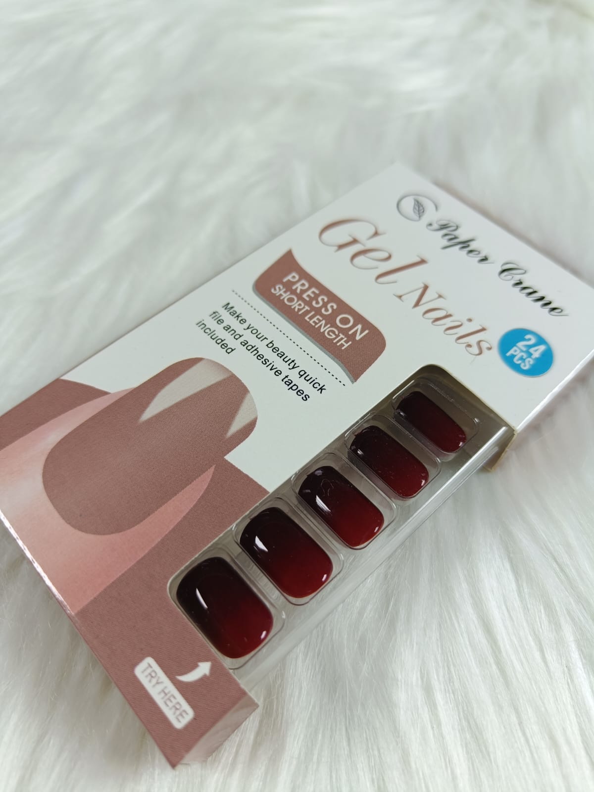 Matte & Glossy Nails Artificial Square
