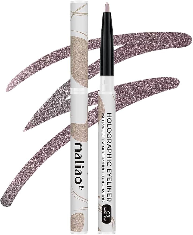 Maliao Holographic Eyeliner with Multi chrome Effect | Long-Lasting