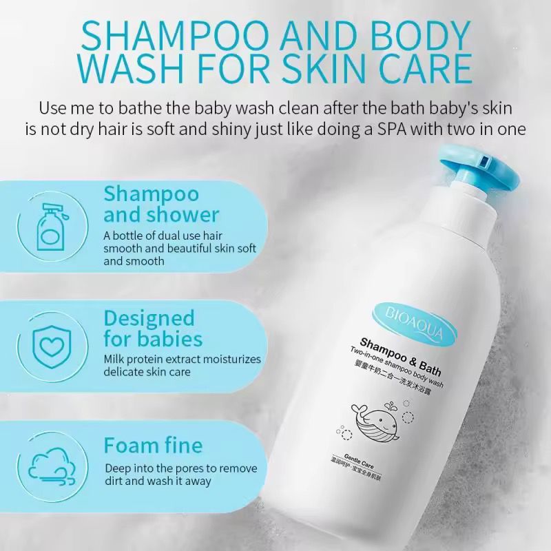 BIOAQUA Organic Milk Body Shower Gel
