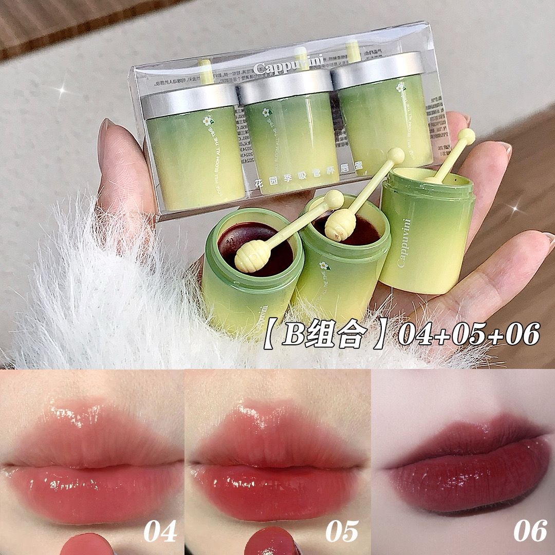 Cappuvini 3 Pcs Mug lip gloss set