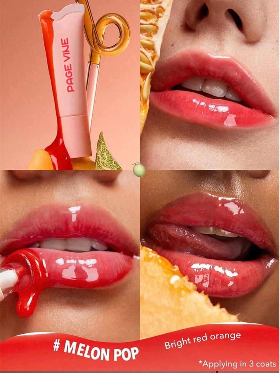 Page vine 4pcs Premium Lip Plumping Lip Gloss Vault