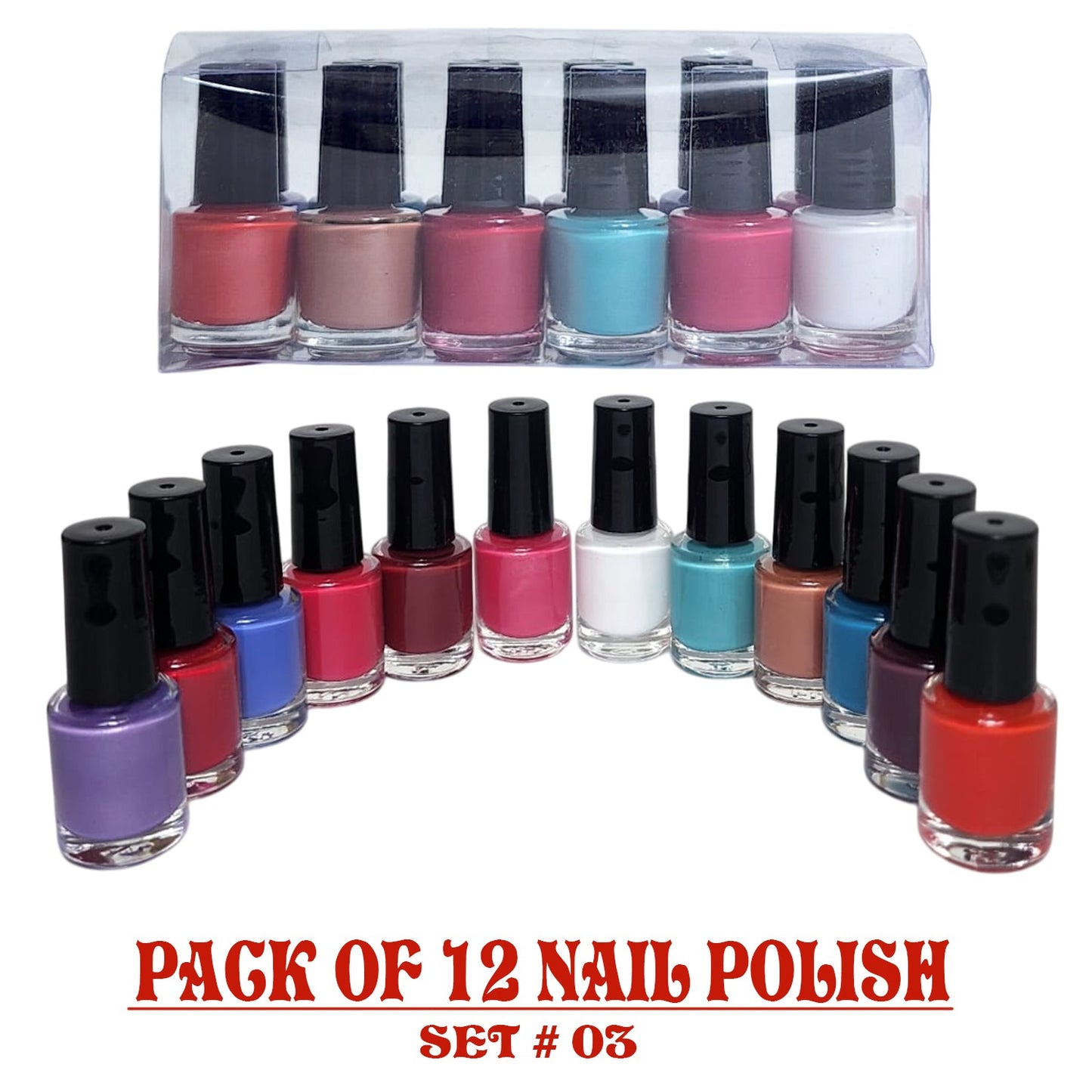 12Pc PEEL OFF NAIL POLISH