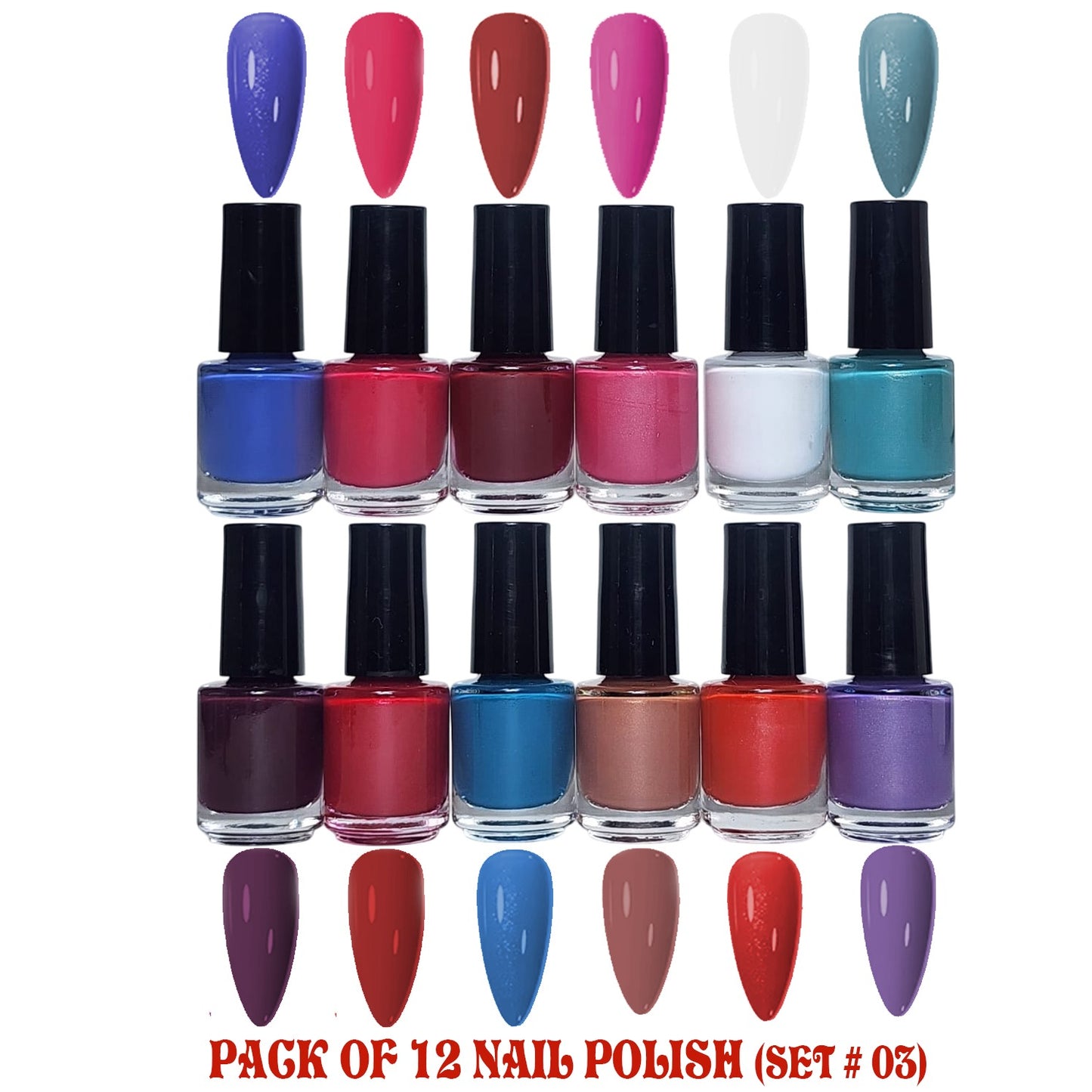 12Pc PEEL OFF NAIL POLISH