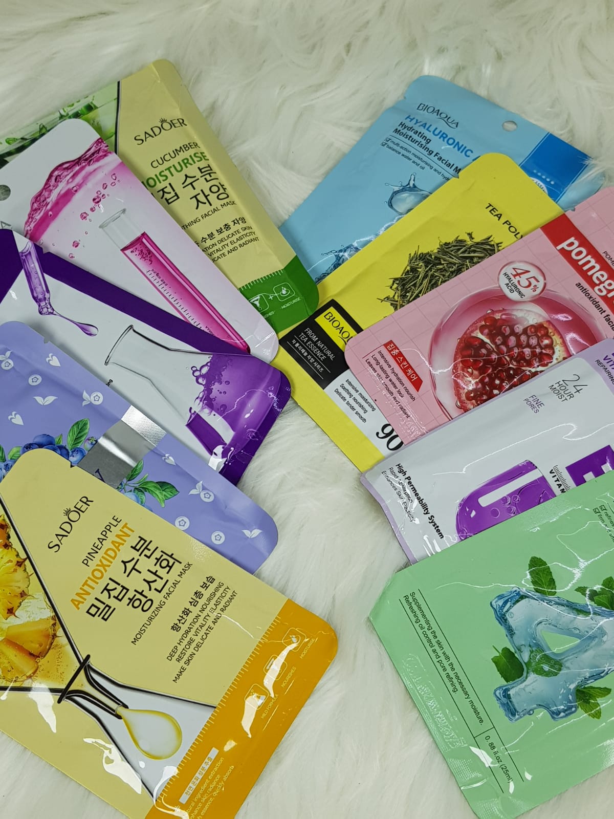 Facial Sheet Mask Deal 17in1