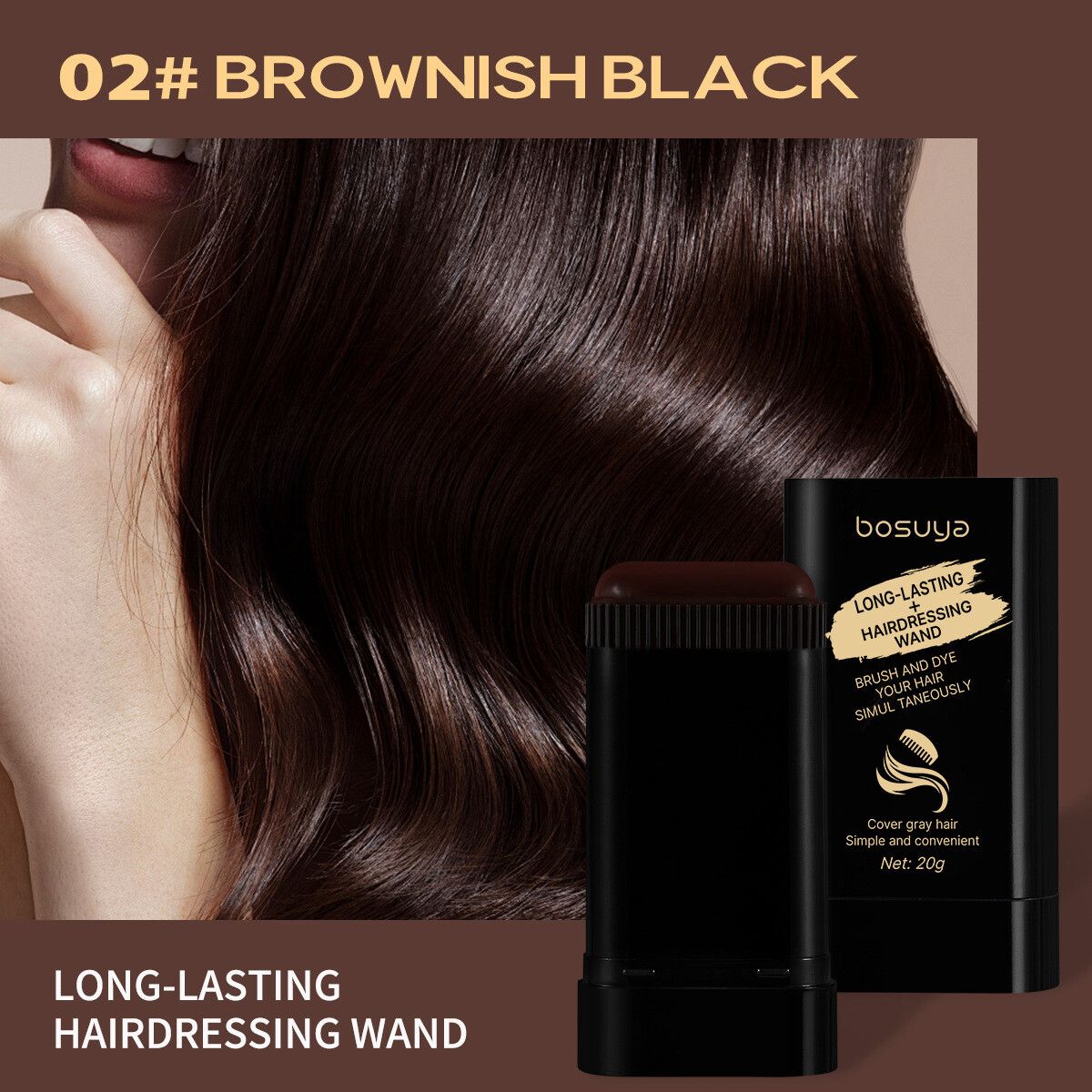 Bosuya Hair Dye Stick Comb