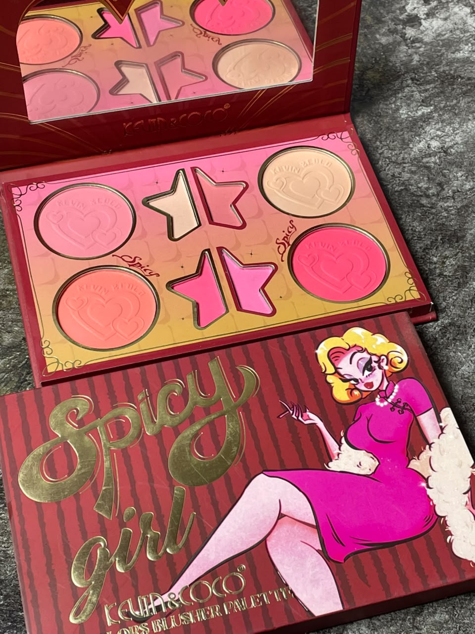 KEVIN & COCO BLUSH PALETTE ONLY 1PC