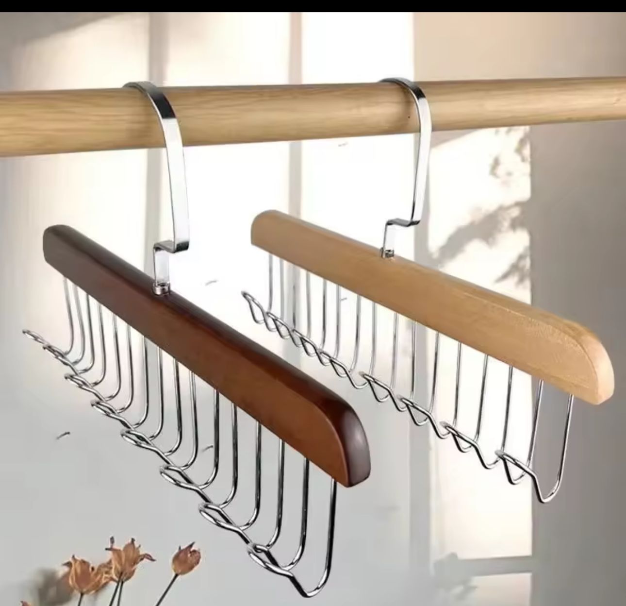 8 Hook Wooden Hanger