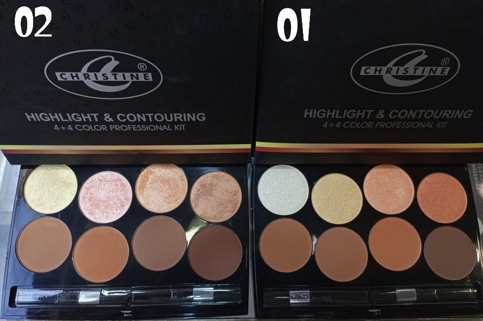 Christine Sparkle & Shine Highlighter + Countour Kit