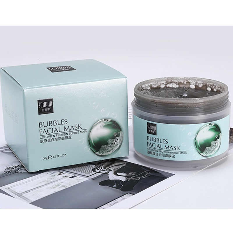 Senana Bubbles Facial Mask Collagen Proteins Bubble Mask