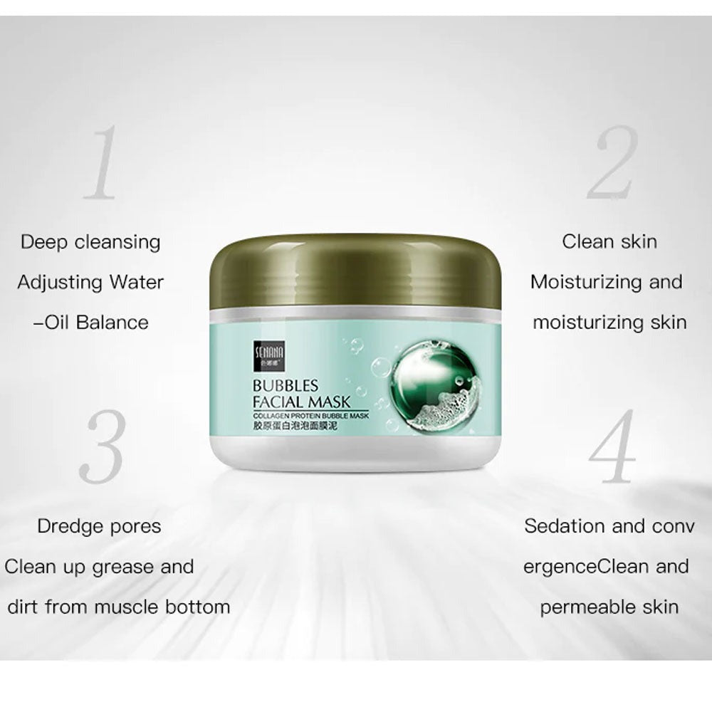 Senana Bubbles Facial Mask Collagen Proteins Bubble Mask