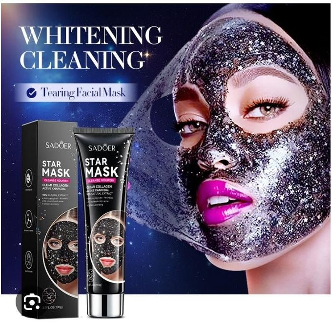 Sadoer Clear Collagen And Active Charcoal Star Mask