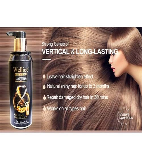Wellice Caviar Keratin Amino Acids 2-In-1 Shampoo