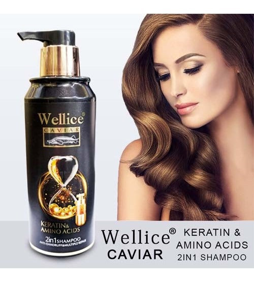 Wellice Caviar Keratin Amino Acids 2-In-1 Shampoo