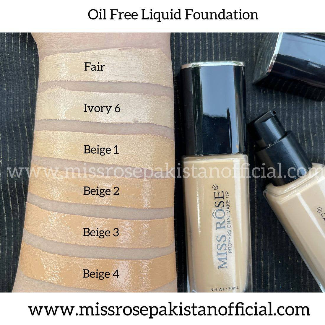 Miss Rose Oil Free Foundation
