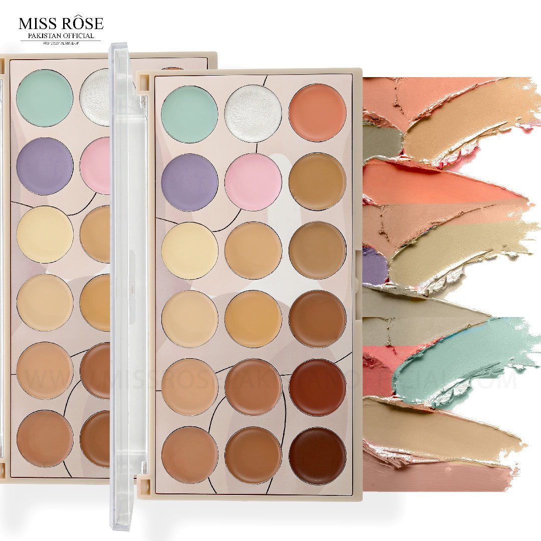 Miss Rose 18 color Concealer & contour Palette Makeup