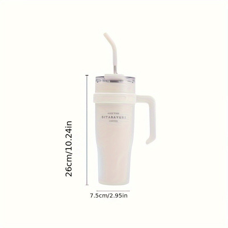 1100ml Coffee Cup Drinkware Straw Car Water Cup Xmas Gift For Home Office School