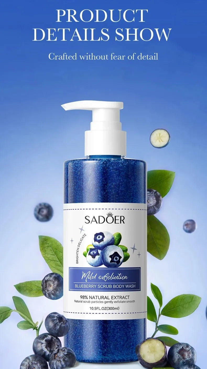 SADOER Blue Berry Scrub Body Wash