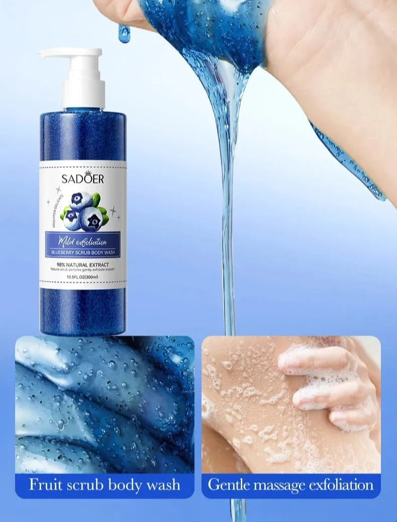 SADOER Blue Berry Scrub Body Wash