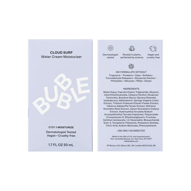 Bubble Skincare Cloud Surf Water Cream