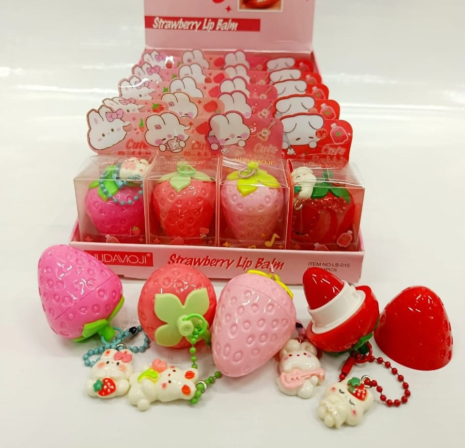 Hada Moji Cute Strawberry Lip Balm