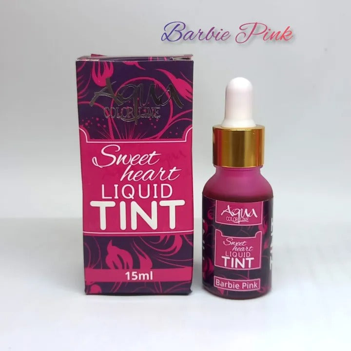 Aqua Color Line Sweet Heart Tint For Woman Shade Barbie Pink