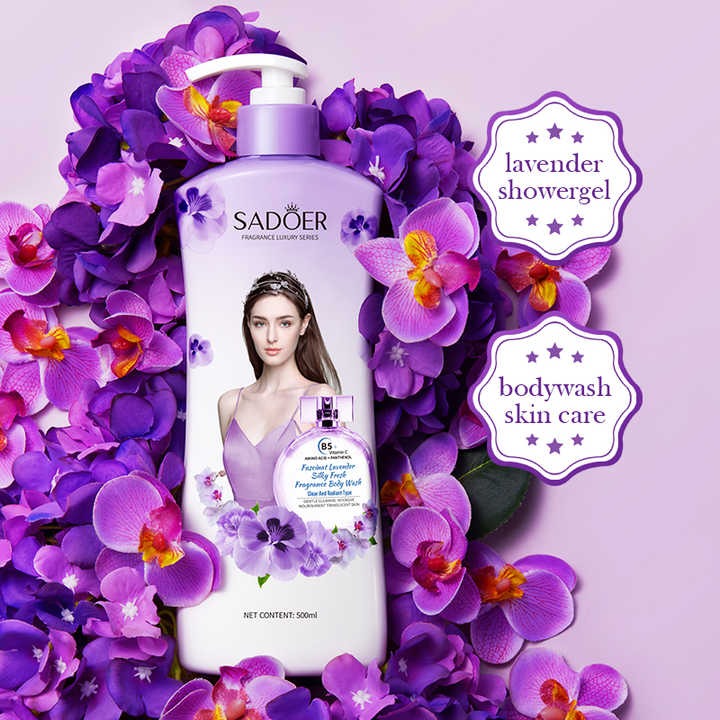 SADOER Perfumed Fragrance Lavender Shower Gel