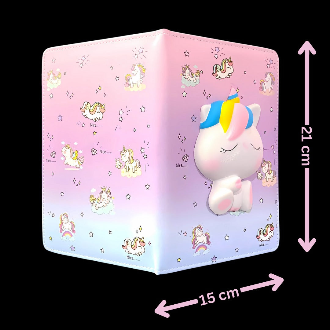 Squishy "Unicorn" Diary for kids