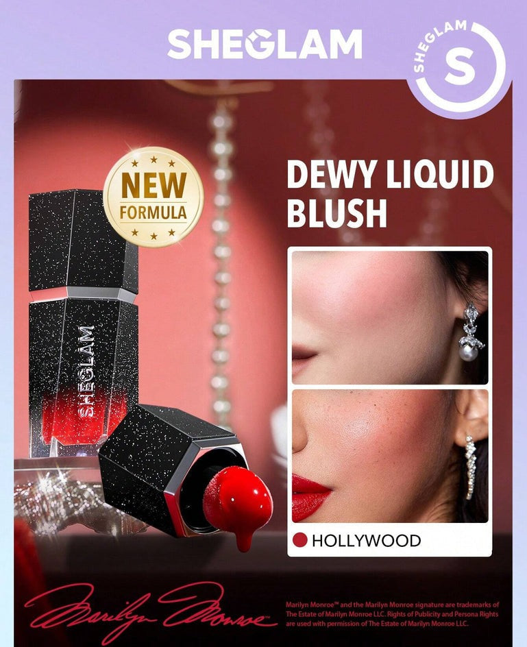 Sheglam - Color Bloom Dewy Liquid Blush - Hollywood