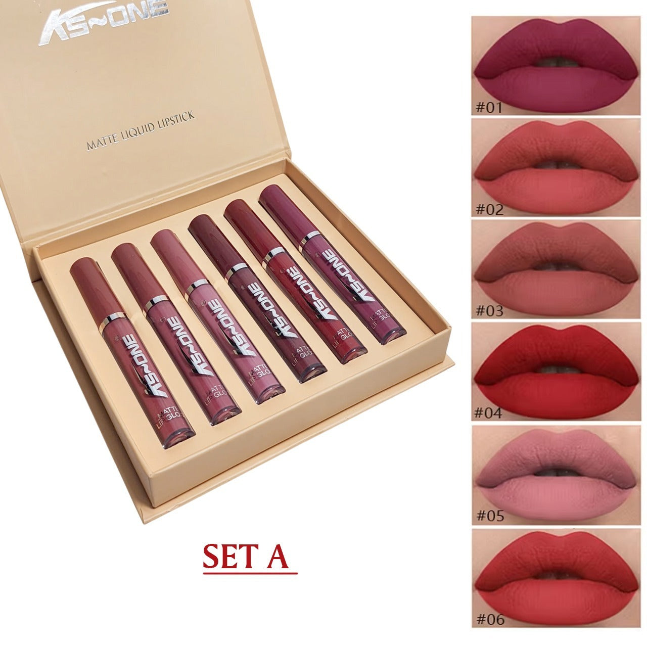 KS ONE 6Pc Lip Gloss Set