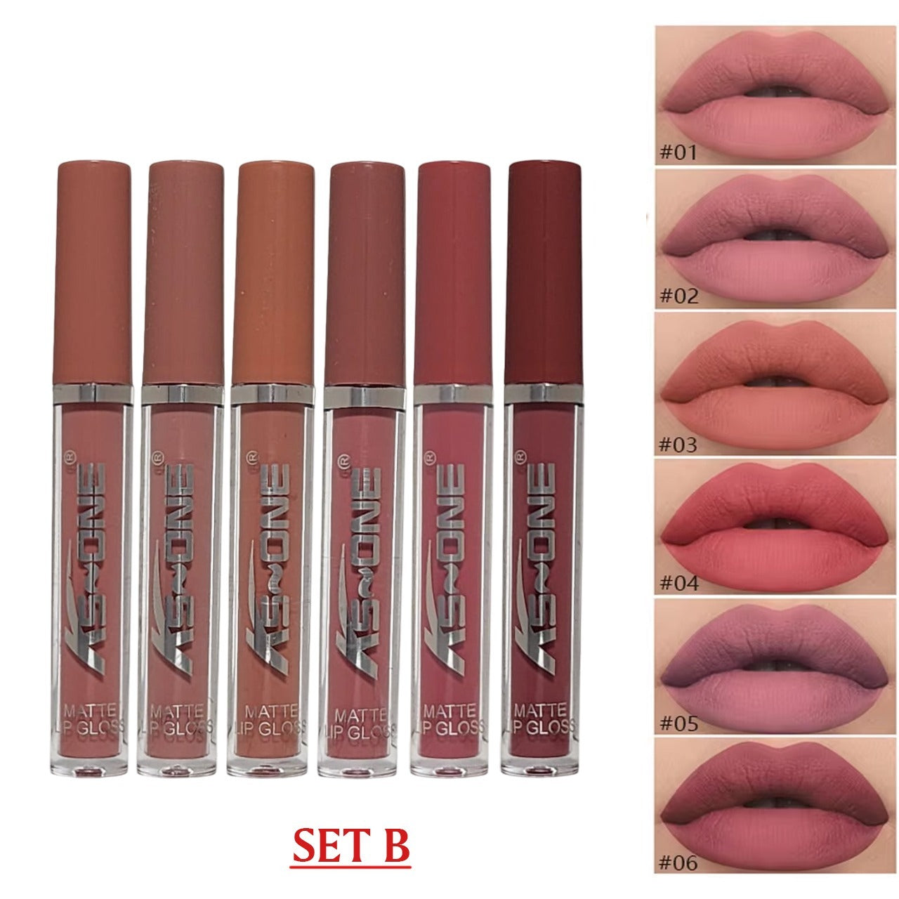 KS ONE 6Pc Lip Gloss Set