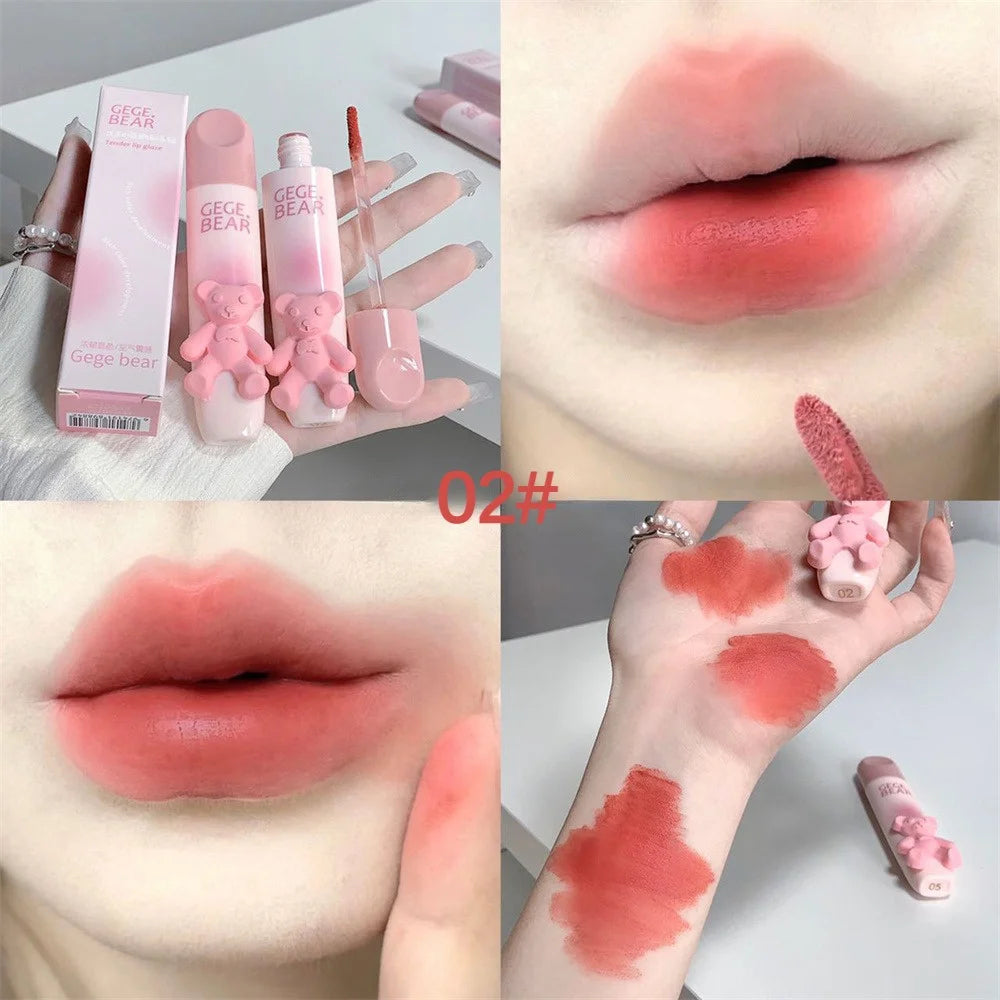 Gege Bear Matte Lip Gloss Lip Mud Milk