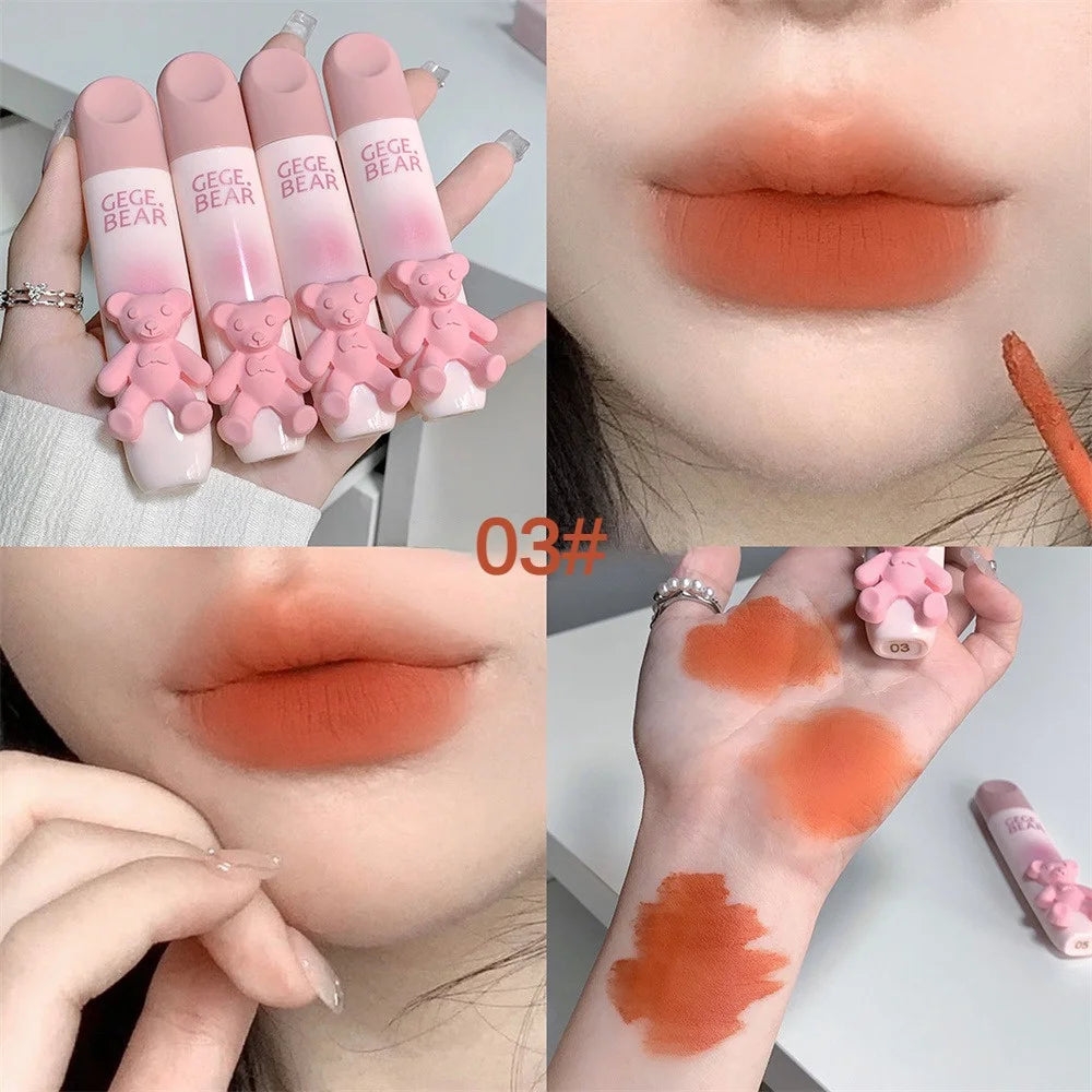 Gege Bear Matte Lip Gloss Lip Mud Milk