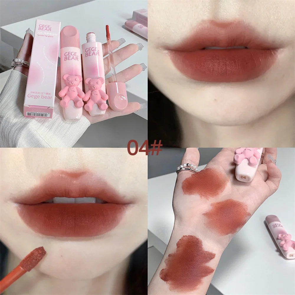 Gege Bear Matte Lip Gloss Lip Mud Milk