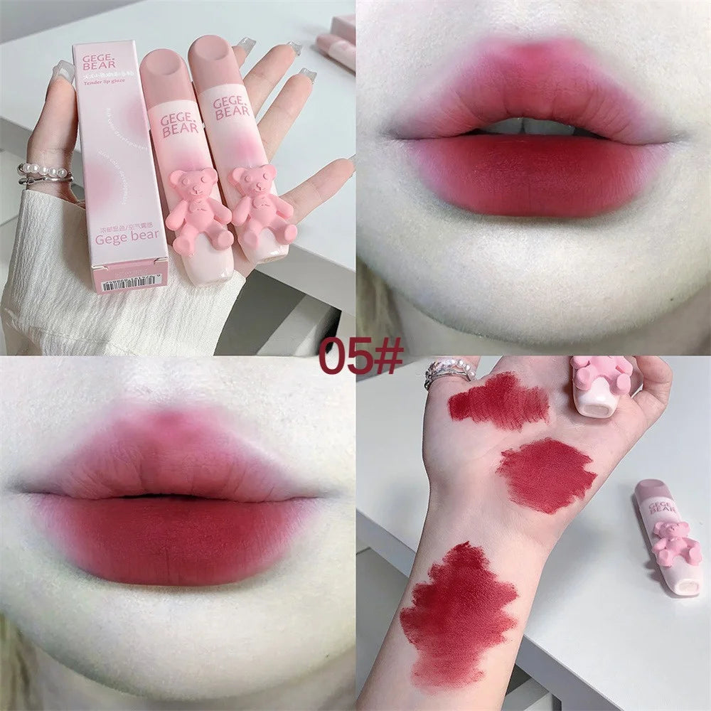 Gege Bear Matte Lip Gloss Lip Mud Milk