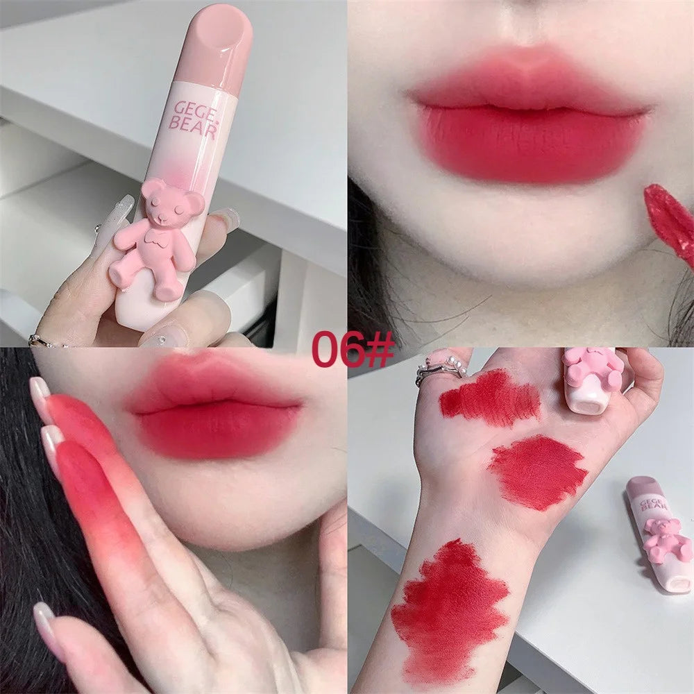 Gege Bear Matte Lip Gloss Lip Mud Milk