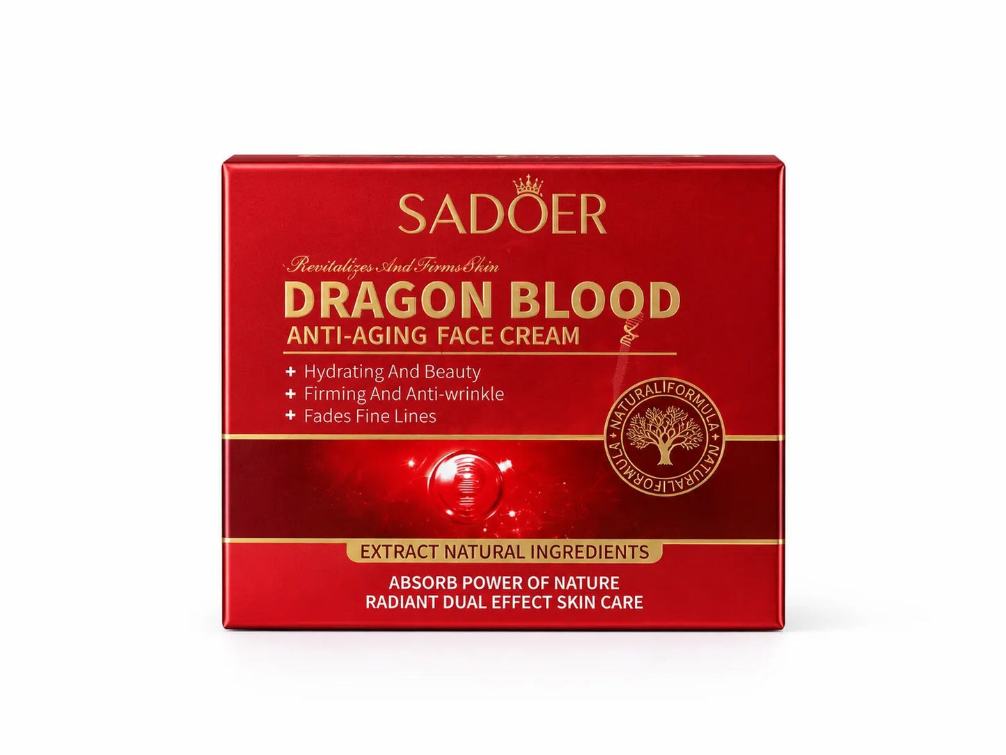 Sadoer Dragon Blood Anti-Aging Face Cream | Hydrating | Helps Reduce Fine Lines & Wrinkles | Korean Skin Care